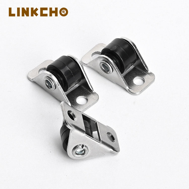 Durable Mini Universal Iron Nylon Wheel Swivel Brake Casters 6kg Capacity Precision Ball Bearing Modern Design Hospital Bathroom