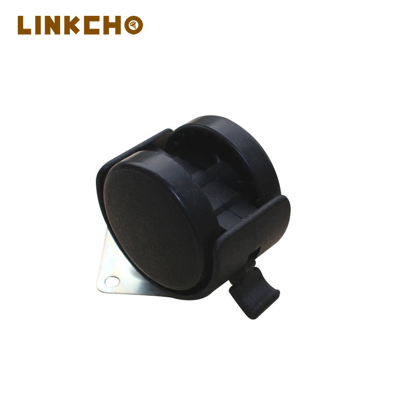 Wholesale Mute 1.5 Inch Caster Wheels with Brakes Heavy Duty Nylon Office Furniture Lockable Chair Casters