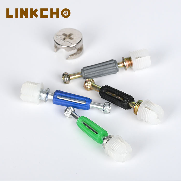 Metal Furniture Fitting Invisible Hidden Bolts Kitchen Cabinet Joint Cam Lock Screw Fasteners Connectors Set Cams and Dowel Pin