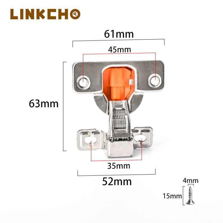 Outward-opening Concealed Hinges Wall-mounted Door Hinges 35mm Soft Closing 90