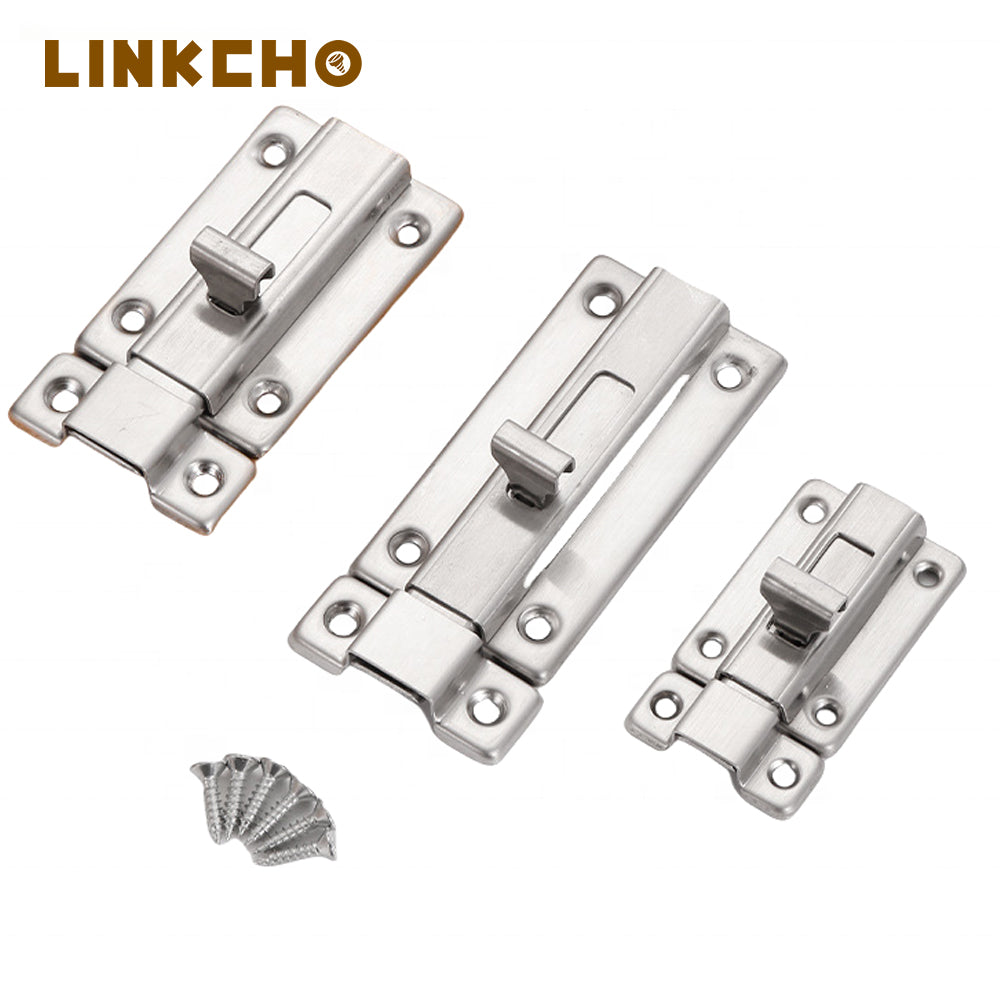 Stainless Steel Door Window Tower Bolt Latch Flush Sliding Door Barrel Tower Bolt Lock Latch