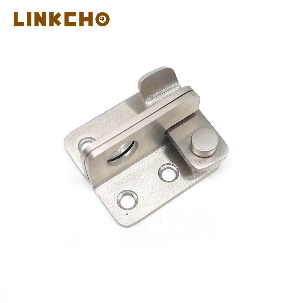 Factory Direct Selling Stainless Steel Push Lock Door Steel Door Latch Sliding Lock Barrel Bolt Push Lock Door Latch
