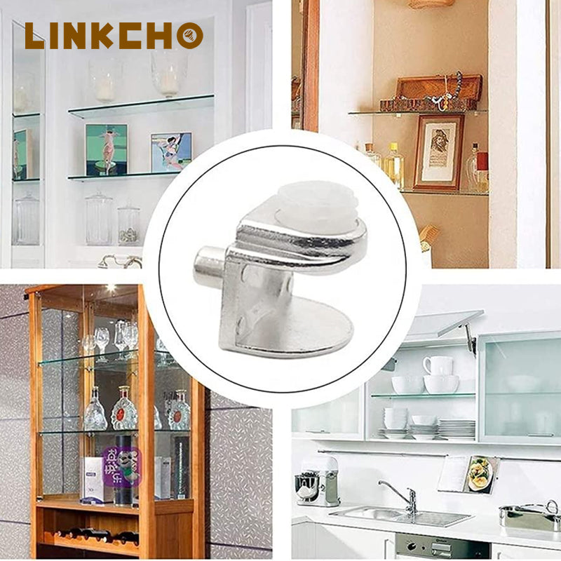 Hot Sale Furniture Wooden Board Zinc Alloy Glass Shelf Support Glass Clip Adjustable Clip Glass Clamp