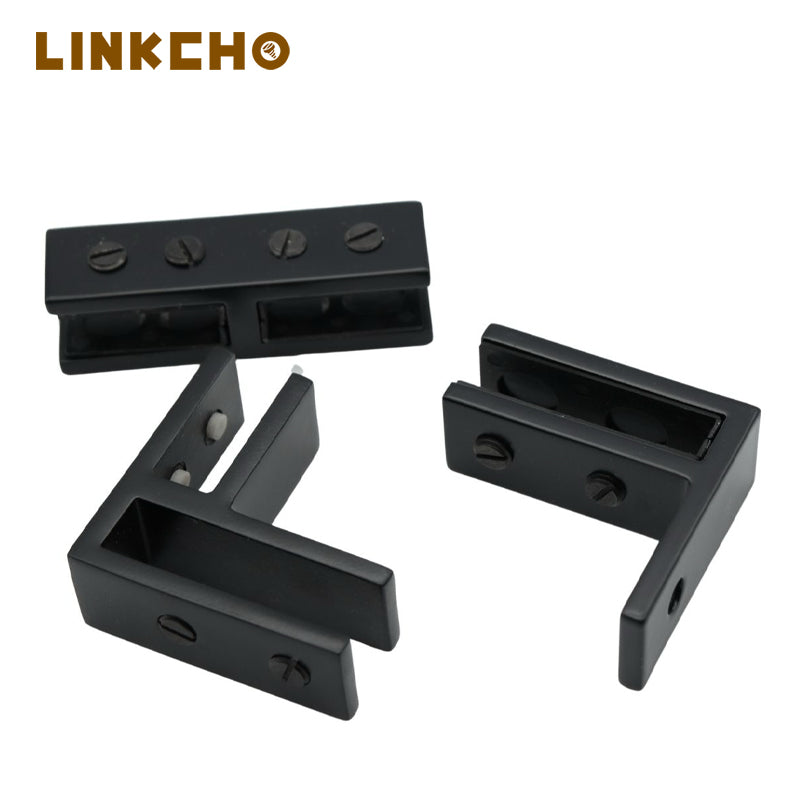 Stainless Steel Corner Glass to Glass Panel Holder Clip Clamp for Balustrade Railing Balcony Glass Fence