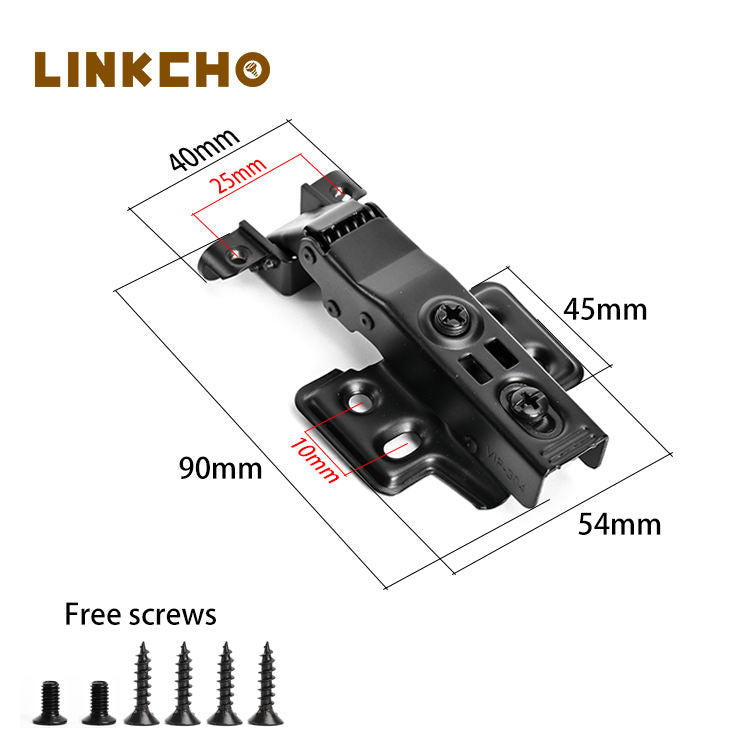 Hydraulic Golden Stainless Steel Frame Hinge Soft-Closing Silent High Quality Kitchen Bedroom Wine Cupboard Wardrobe