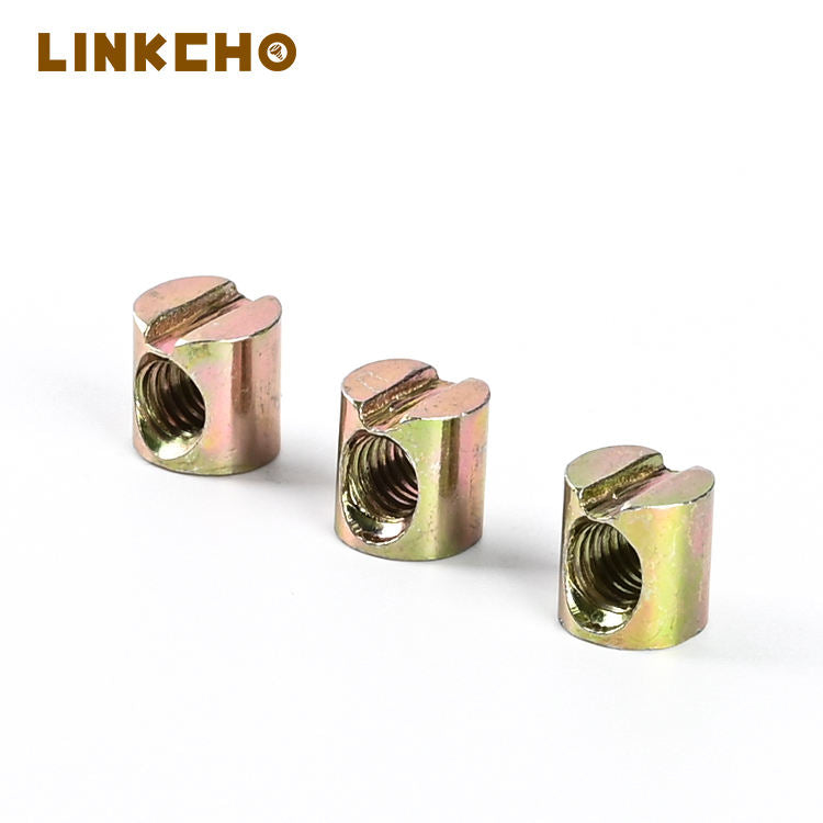 Iron Modern Bedroom Furniture Bed Frame Bolts Cross Dowe Barrel Nuts Beds Cots Connector Cam Lock Nut Durable