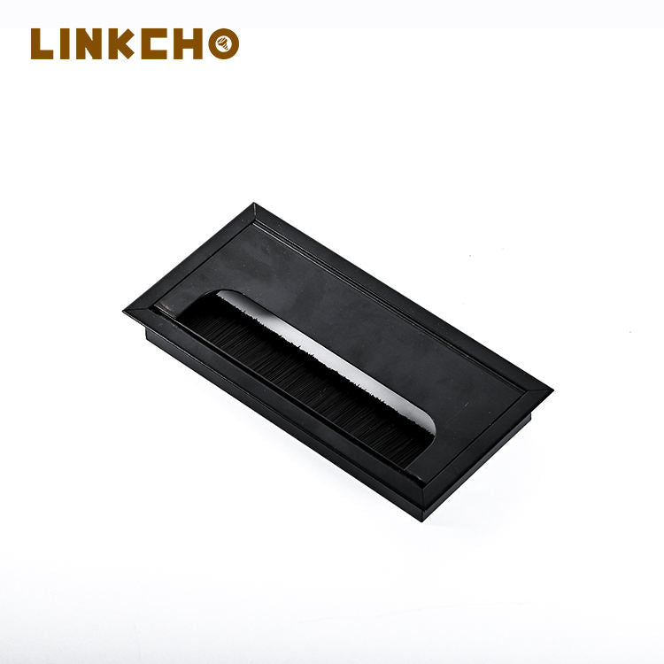 LINKCHO Modern Kitchen Office Computer Desk Dustproof Metal Cable Outlet Organizer Grommets Hole Cover Box Easy Bedroom Hotel