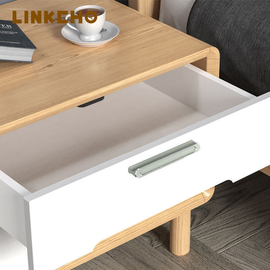 LINKCHO Modern Minimalist Aluminum Alloy Furniture Handles for Kitchen Hotel Use Oval Head Drawer Wardrobe Cabinet Door Handles