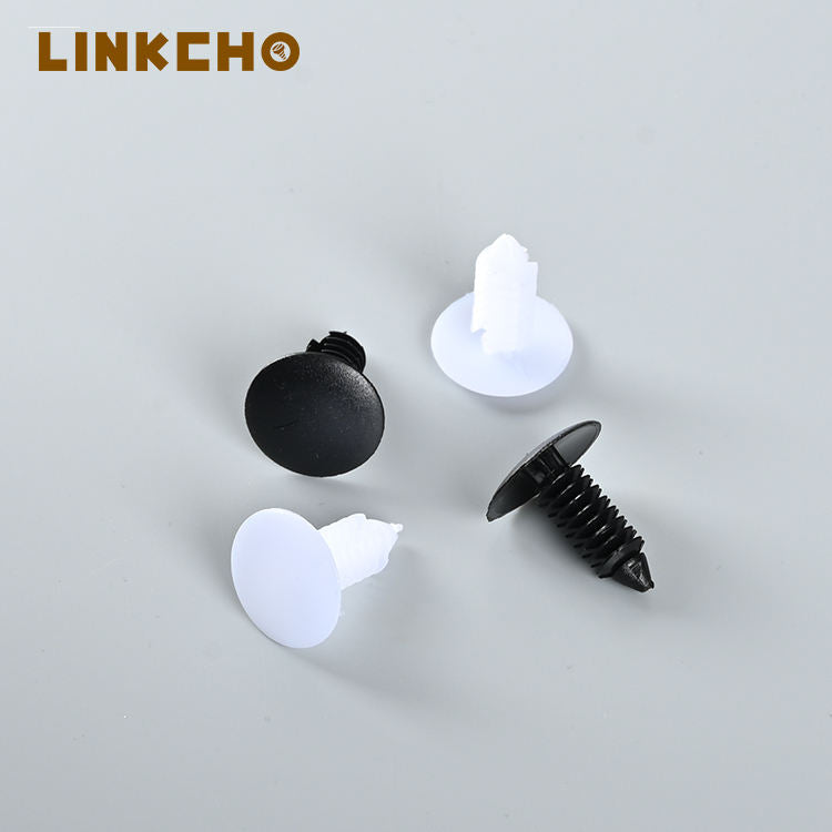 Wholesale LINKCHO Lc-6872 High Quality Plastic Nylon Automotive Christmas Tree Roof Clip Rivet Fastener DIN Standard White/Black
