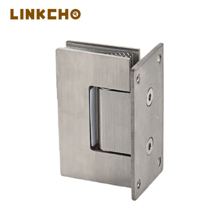 LINKCHO 304 Stainless Steel 90-degree Bathroom Bedroom Clip Shower Hinge for Frameless Glass Doors Easy Installation 3-Year