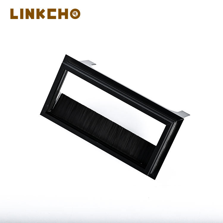 LINKCHO Modern Kitchen Office Computer Desk Dustproof Metal Cable Outlet Organizer Grommets Hole Cover Box Easy Bedroom Hotel
