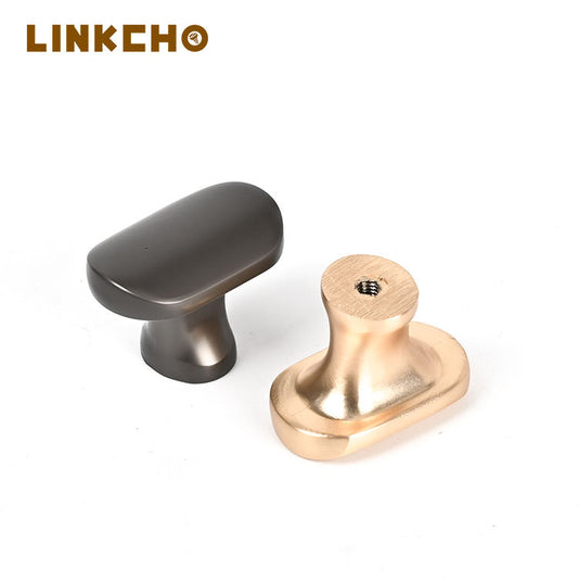LINKCHO Retro Single-hole Cabinet Door Handles for Wardrobe Dresser Drawer-Solid Zinc Alloy Durable Antirust Kitchen Bedroom Use