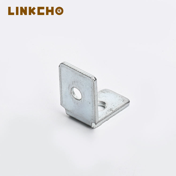 LINKCHO L Shaped Metal Corner Bracket for Wood Shelves Furniture Wardrobes Single-Side 90 Degree Zinc Angle Braces
