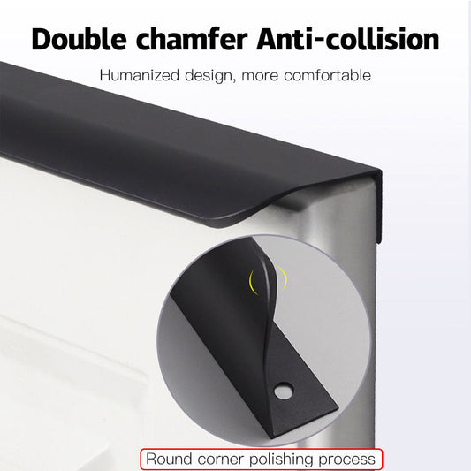 LINKCHO Invisible Drawer Handle Recessed Wardrobe Door Handle Minimalist Gold Cabinet Door Seam Side-mounted Long Handles