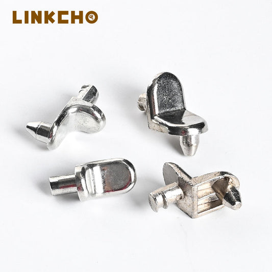 LINKCHO Shelf Support Furniture Cabinet Hardware Fittings 5mm Hidden Connections Glass Shelf Support Pins Zinc Nickel Plated