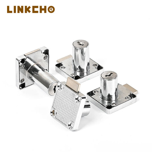 LINKCHO Office Desk Drawer Locks Wardrobe Extension Locks Solid Locks for Bedside File Cabinets and Bookshelves