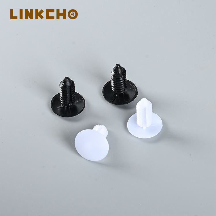 Wholesale LINKCHO Lc-6872 High Quality Plastic Nylon Automotive Christmas Tree Roof Clip Rivet Fastener DIN Standard White/Black