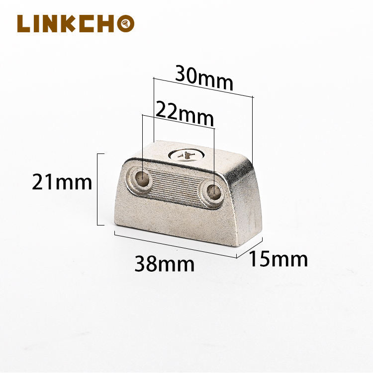 LINKCHO High Quality Durable Waterproof Zinc Alloy Double-leg Assembly Connector Strong Load Bearing Capacity Frosted Finish