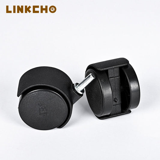 1.5 Inch Straight Tooth Universal Swivel Casters PP Nylon Wheels Durable Furniture Casters Multi-Purpose Light Duty Easy