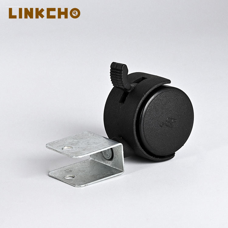 Wholesale Flower Pot Casters Rack Gym Hospital Use Light Duty Adjustable Durable Nylon Wheel Pulley U-shaped