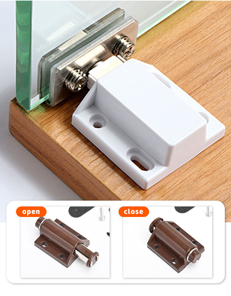 LIINKCHO Modern Magnetic Door Catcher for Cabinet Glass Cupboard Sliding Door Latch for Hotels Living Rooms Hospitals Schools