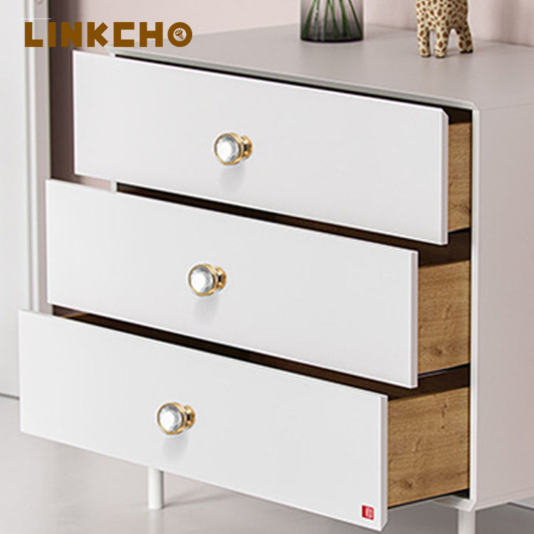 Light Luxury European Crystal Plastic Single Hole Drawer Handle Bedside Table Cabinet Small Handle Shoe Cabinet Door Handle