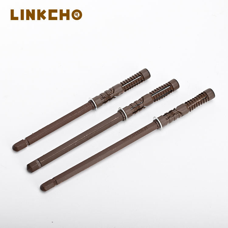 LINKCHO Brown Heavy-Duty Waterproof Floating Pin Invisible Concealed Expansion Layer Board Shelf Supports Connectors Partition