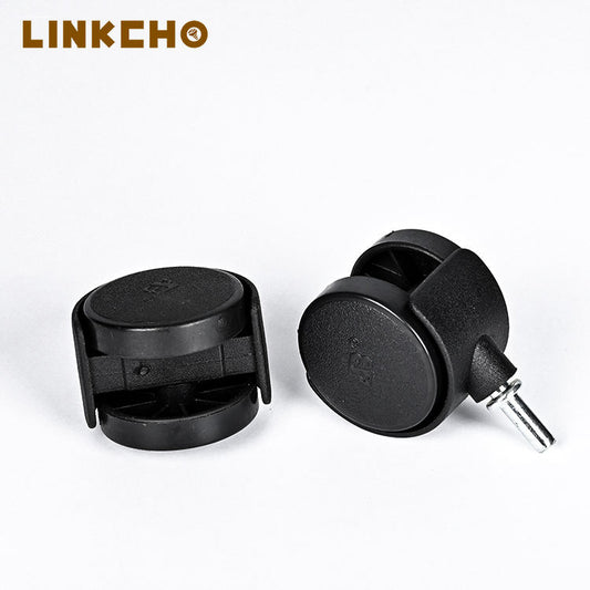 1.5 Inch Straight Tooth Universal Swivel Casters PP Nylon Wheels Durable Furniture Casters Multi-Purpose Light Duty Easy