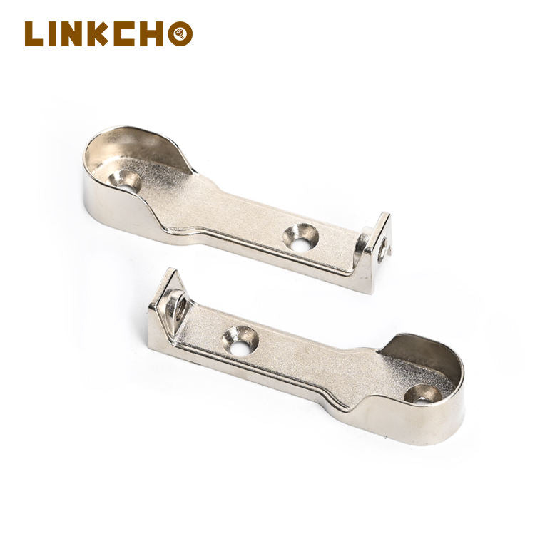 Zinc Alloy Wardrobe Hanging Bracket Clothes Rod Support Hardware Accessories Ceiling Mount Strong Structure 10-Year Warranty Top