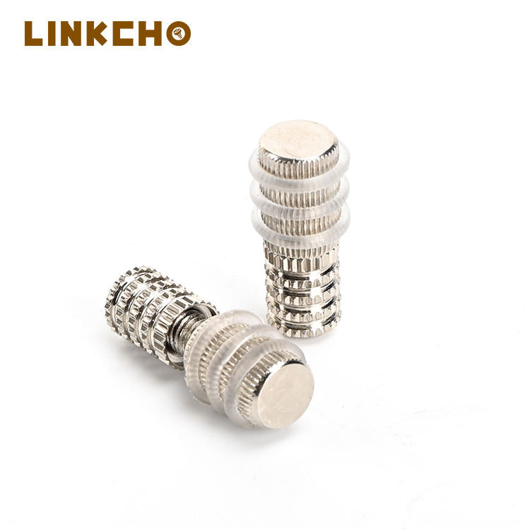 LINKCHO Glass Shelf Support With Rubber Ring Anti-scratch Glass Shelf Nails Cold-rolled Steel Glass Shelf Pins Support LINKCHO
