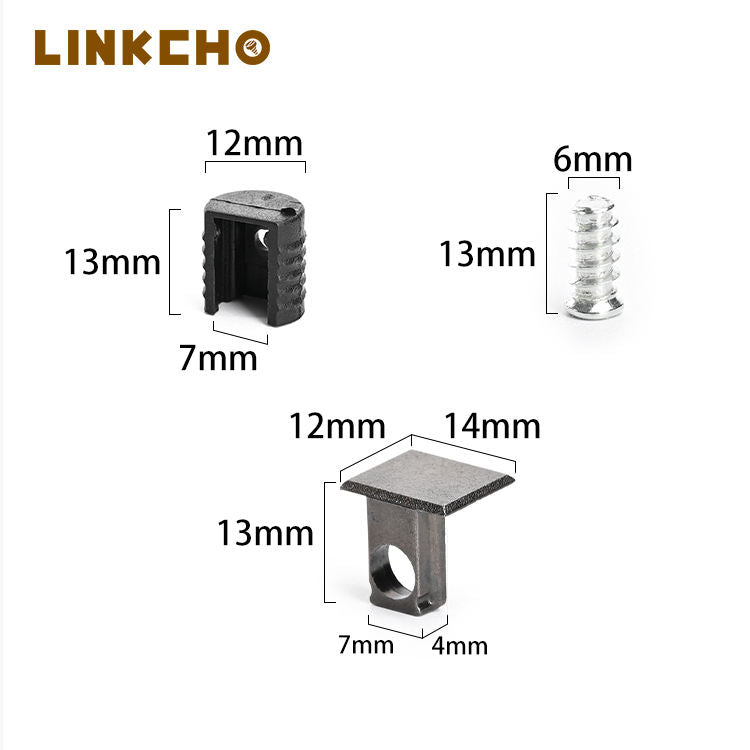 LINKCHO 12cm Minimalist Movable Three-in-One Layer Kitchen Cabinet Tray Shelf Support Fittings Connectors Zinc Alloy Plastic