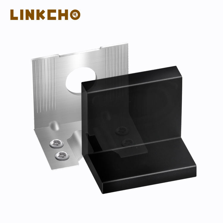LINKCHO L-shape Plastic & Stainless Steel Wall Corner Brackets for Kitchen Cabinets White/Black/Brown/Beige/OEM Finish
