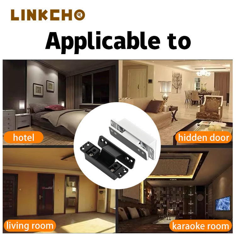 2D Adjustable Zinc-Alloy Invisible Hinge Narrow Frame Door Outward Opening Concealed Single-sided Slotted Soft Kitchen Bedroom