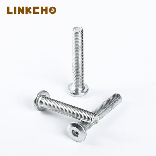 M10 Allen Hexagonal Socket Flat Screws Planted Self-Drilling Cap Set for Wood Furniture Metric Measurement System