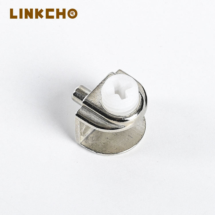 Mirror Glass Clamp Bracket Glass Shelf Support Clip Metal Cabinet Shelf Support Glass Holder for Wood Glass Furniture Bathroom