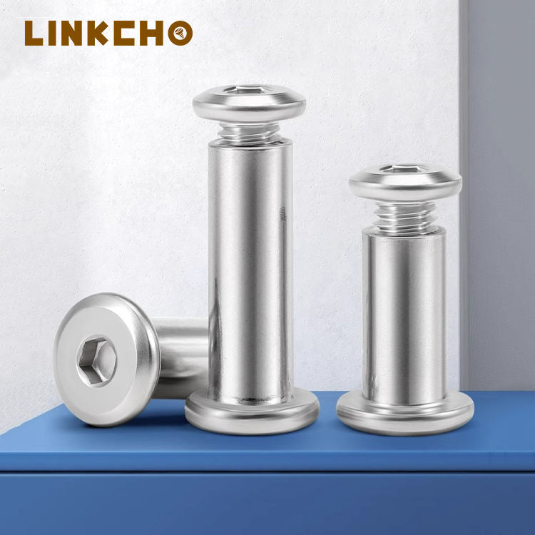 304 Stainless Steel Self-Locking High Quality Furniture Nut Flat Head Chamfered Hexagon LINKCHO MJB-M310 Grade 4 Nickel Plated