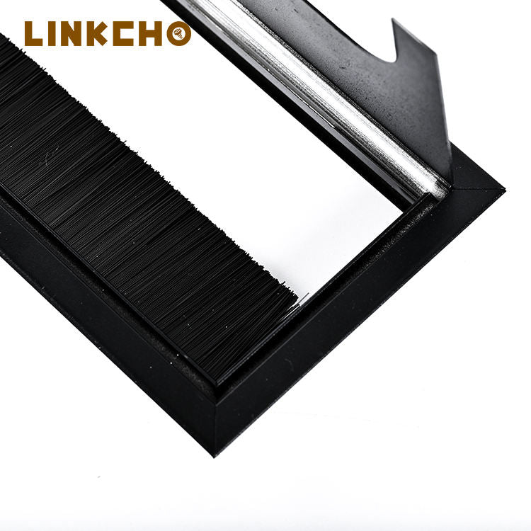 LINKCHO Modern Kitchen Office Computer Desk Dustproof Metal Cable Outlet Organizer Grommets Hole Cover Box Easy Bedroom Hotel