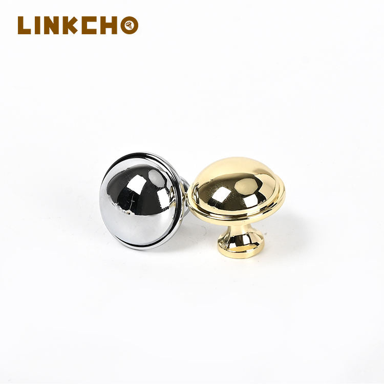 LINKCHO Mushroom-shaped Door Handles Simple Drawer Handles Round Furniture Handles Zinc Alloy Single-hole Handles