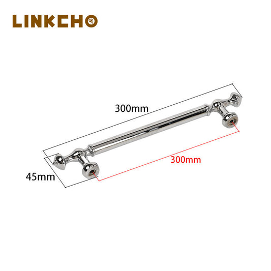 LINKCHO Modern Simple Golden Zinc Alloy Handle Contemporary Kitchen Cabinets Dressers Double Hole Cabinet Wine Cabinet French