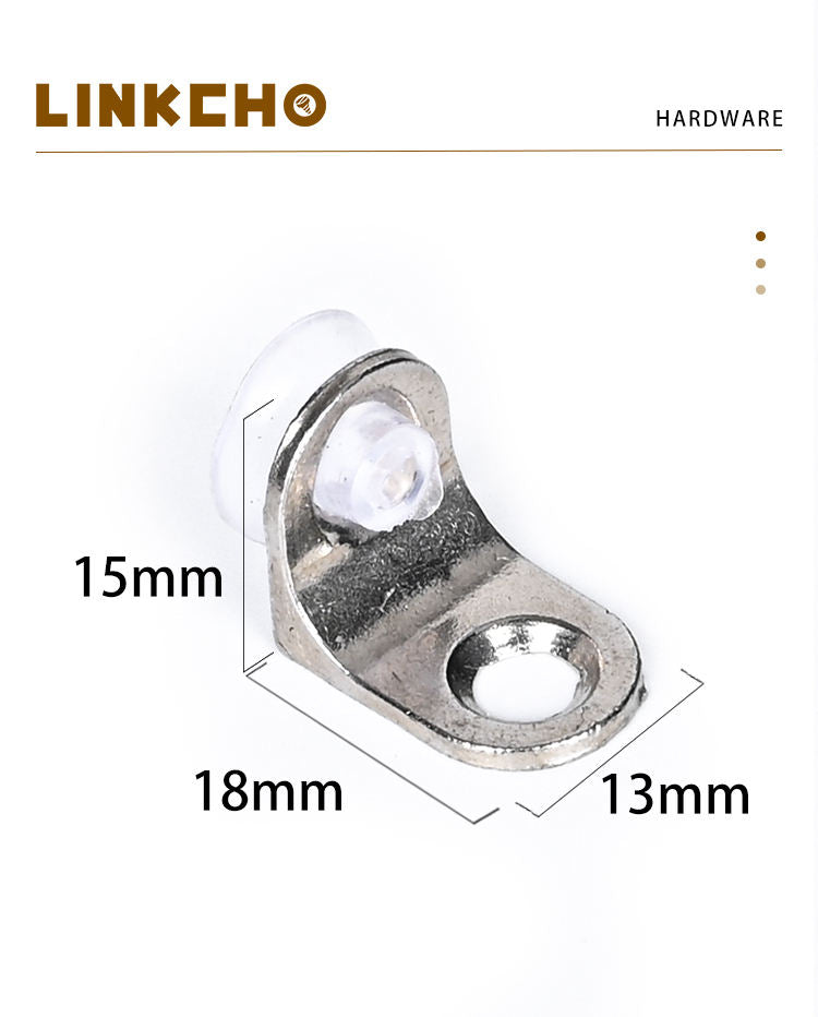 LINKCHO Iron Furniture Glass Shelf Holders Pins Support Pegs Suction Cup Wardrobe Partition Cabinet Hardware Shelves