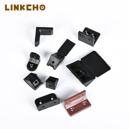 Right Angle Plasti Cabinet Corner Bracket for Wood Furniture Hardware Accessories Kitchen Bedroom Dining Room and Hotel Use