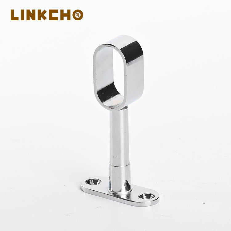 Adjustable LINKCHO YT-035 Wardrobe Clothes Rail Support Zinc Alloy Horizontal Bar Flange Seat Non-Detachable Strong Wardrobe