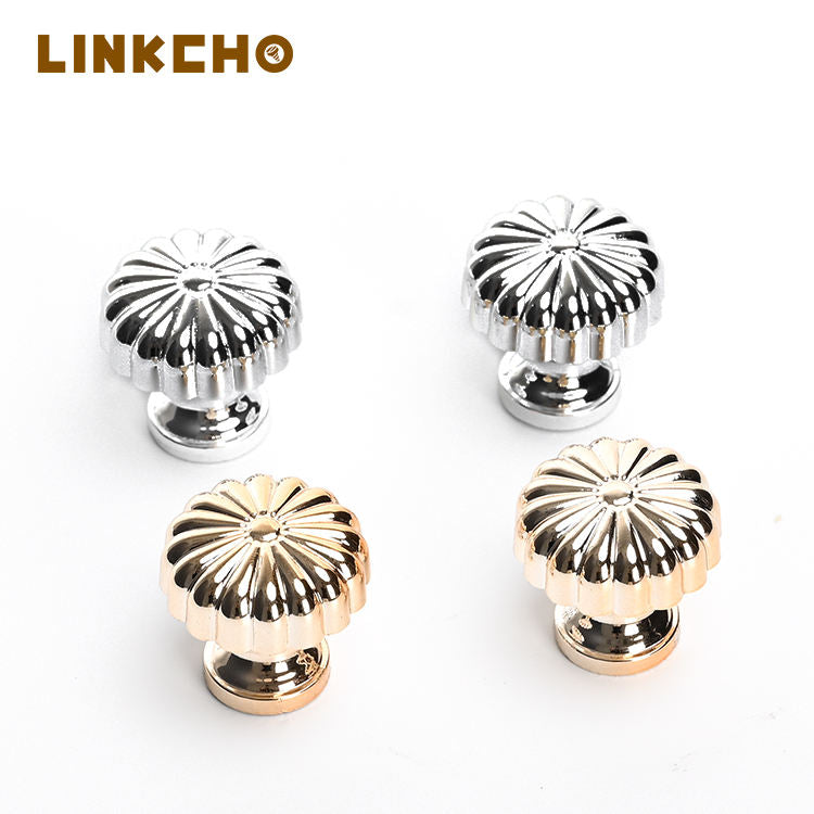 LINKCHO Light Luxury French Golden Pumpkin Plastic Handles Medieval European Design Durable Antirust Wardrobe Drawer Kitchen