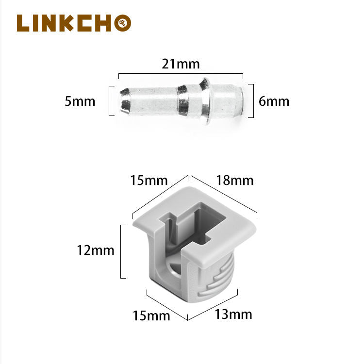 Two-in-One Plate Supports with Hidden Sliding Cover Iron Wooden Furniture Hardware Connector Shelf Support Concealed Design