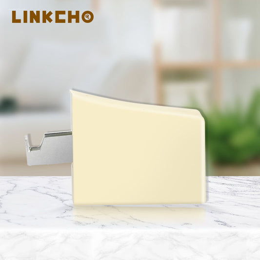 LINKCHO Cabinet Hanging Code-Plastic + Steel Kitchen Cabinet Hanger Hardware White/Yellow Custom Made DM-0215