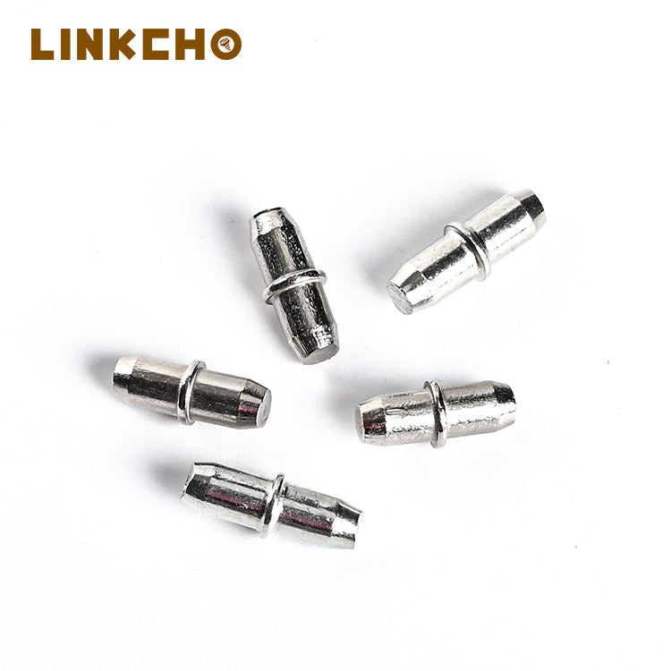 Furniture Hardware Cabinet Bookcase Hidden Connections Glass Shelf Support Studs Pegs Pins Steel Iron Nickel Plated LINKCHO EA24