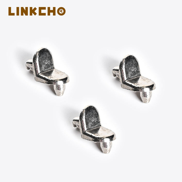 LINKCHO Shelf Support Furniture Cabinet Hardware Fittings 5mm Hidden Connections Glass Shelf Support Pins Zinc Nickel Plated