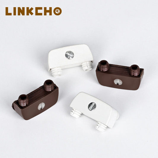 LINKCHO 3-in-1 ABS/PP Alloy Connection Plastic Panel Furniture Connectors Shelf Supports Furniture Connector Double Foot