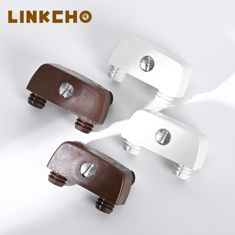 LINKCHO 3-in-1 ABS/PP Alloy Connection Plastic Panel Furniture Connectors Shelf Supports Furniture Connector Double Foot
