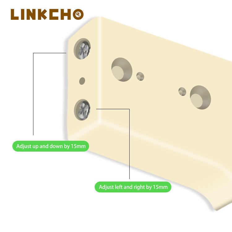 LINKCHO Kitchen Hardware Cabinet Hanging Brackets Hanger Plastic for Furniture Hanging Code Cover Easy Installation